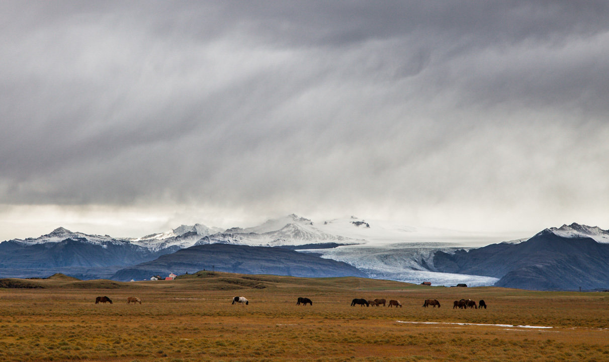 Storm over Vatnajokull 